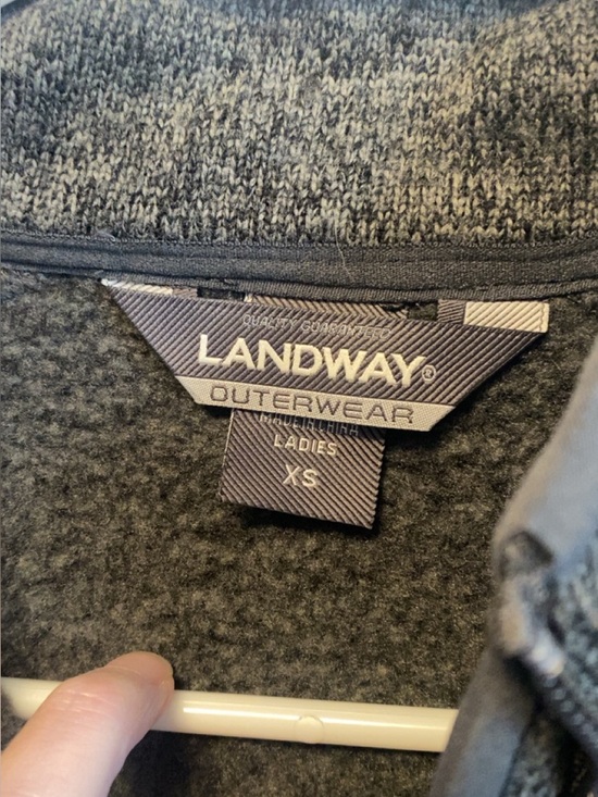 Women's Gray Full-Zip Fleece Jacket - Cozy Heather Gray - Picture 3 of 4